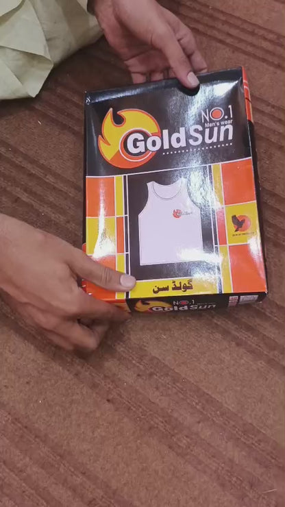 Pack of 6 sun gold man vest pure cotton
